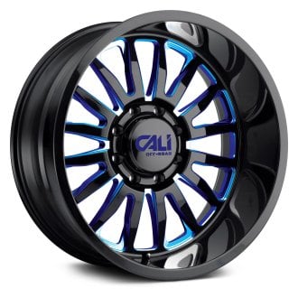 CALI OFFROAD® - 9110 SUMMIT Gloss Black with Blue Milled Accents