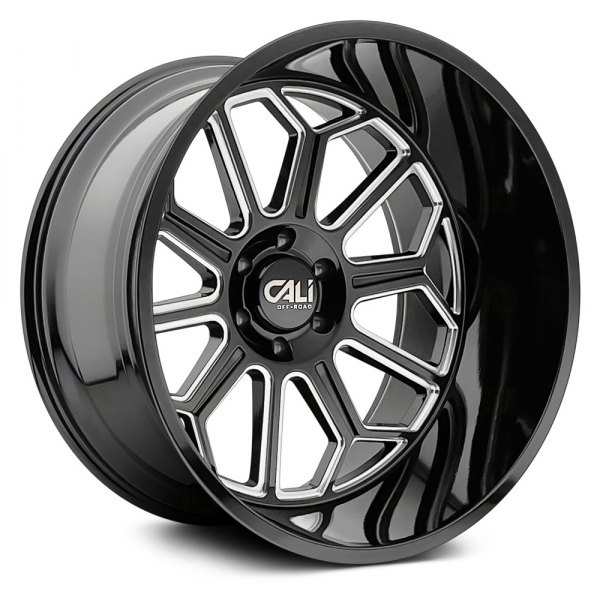 CALI OFFROAD® - 9117 AUBURN Gloss Black with Milled Spokes