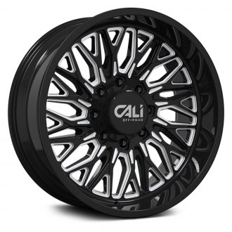 CALI OFFROAD® - 9118 CRUSHER Gloss Black with Milled Spokes
