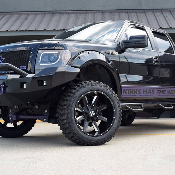 CALI OFFROAD® - Busted Satin Black Milled Accents on Ford F150