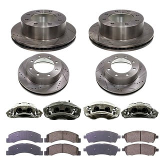 Callahan Brake Parts® - Drilled and Slotted Brake Kit with Calipers