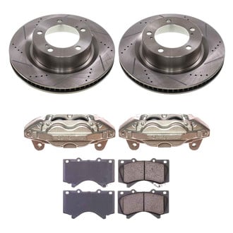 Callahan Brake Parts® - Drilled & Slotted Brake Kit with Calipers