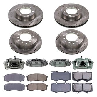 Callahan Brake Parts® - Drilled & Slotted Brake Kit with Calipers