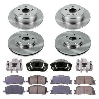 Callahan Brake Parts® - Plain Brake Kit with Calipers
