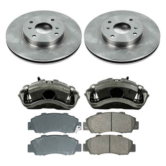 Callahan Brake Parts® - Plain Front Brake Kit with Calipers