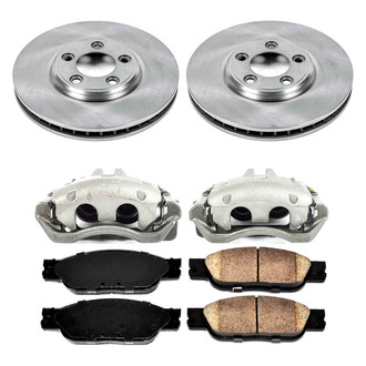 Callahan Brake Parts® - Plain Front Brake Kit with Calipers