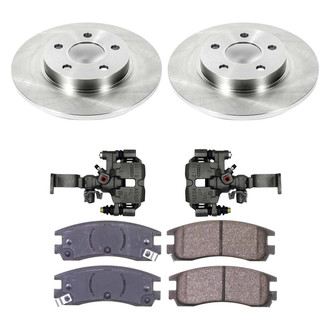 Callahan Brake Parts® - Plain Rear Brake Kit with Calipers