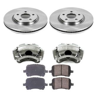 Callahan Brake Parts® - Plain Front Brake Kit with Calipers