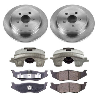 Callahan Brake Parts® - Plain Rear Brake Kit with Calipers