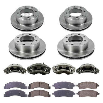 Callahan Brake Parts® - Plain Brake Kit with Calipers