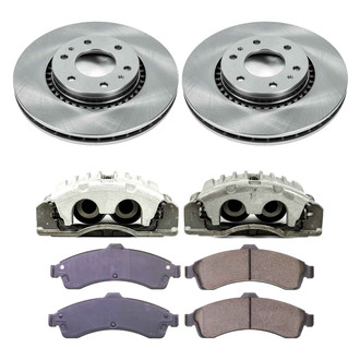 Callahan Brake Parts® - Plain Front Brake Kit with Calipers