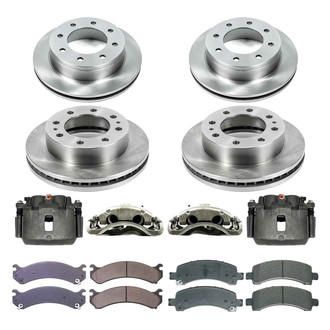 Callahan Brake Parts® - Plain Brake Kit with Calipers