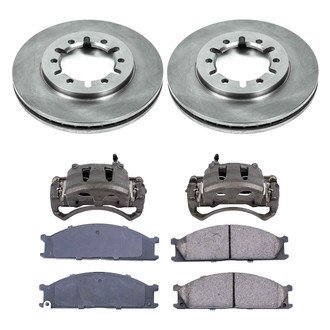 Callahan Brake Parts® - Plain Front Brake Kit with Calipers