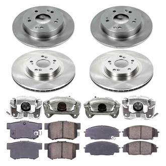 Callahan Brake Parts® - Plain Brake Kit with Calipers