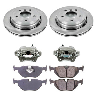 Callahan Brake Parts® - Plain Rear Brake Kit with Calipers