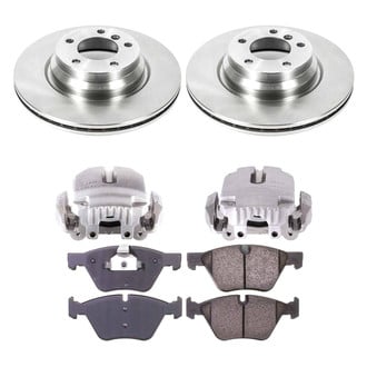 Callahan Brake Parts® - Plain Front Brake Kit with Calipers