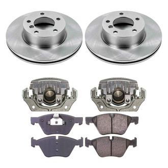Callahan Brake Parts® - Plain Front Brake Kit with Calipers