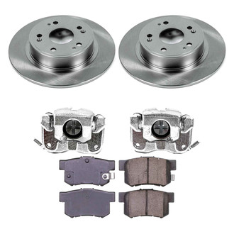 Callahan Brake Parts® - Plain Brake Kit with Calipers