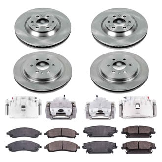Callahan Brake Parts® - Plain Brake Kit with Calipers