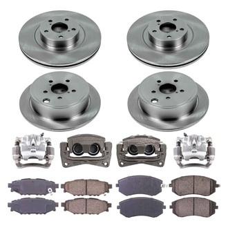 Callahan Brake Parts® - Plain Brake Kit with Calipers