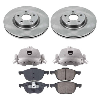 Callahan Brake Parts® - Plain Brake Kit with Calipers