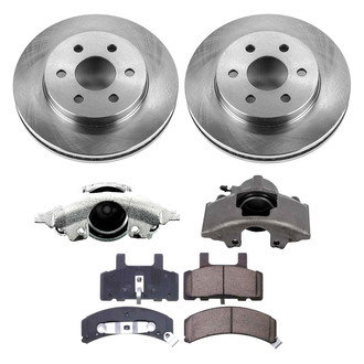 Callahan Brake Parts® - Plain Front Brake Kit with Calipers