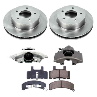 Callahan Brake Parts® - Plain Front Brake Kit with Calipers