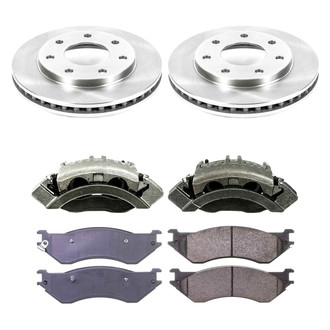 Callahan Brake Parts® - Plain Front Brake Kit with Calipers