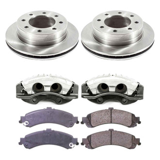 Callahan Brake Parts® - Plain Rear Brake Kit with Calipers