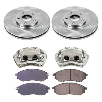 Callahan Brake Parts® - Plain Front Brake Kit with Calipers