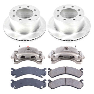 Callahan Brake Parts® - Plain Rear Brake Kit with Calipers