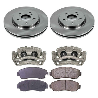 Callahan Brake Parts® - Plain Front Brake Kit with Calipers