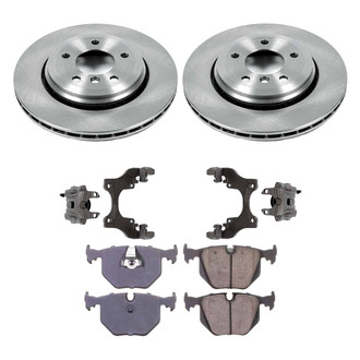 Callahan Brake Parts® - Plain Rear Brake Kit with Calipers