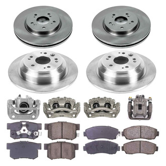 Callahan Brake Parts® - Plain Brake Kit with Calipers