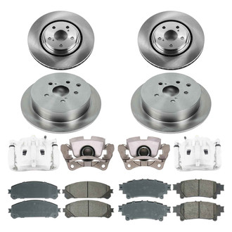 Callahan Brake Parts® - Plain Brake Kit with Calipers