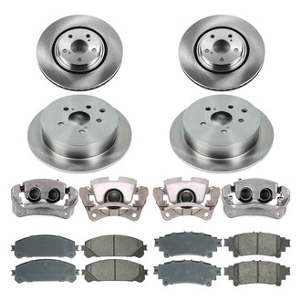 Callahan Brake Parts® - Plain Brake Kit with Calipers