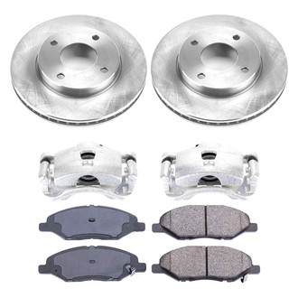 Callahan Brake Parts® - Plain Front Brake Kit with Calipers