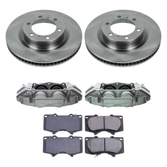 Callahan Brake Parts® - Plain Front Brake Kit with Calipers