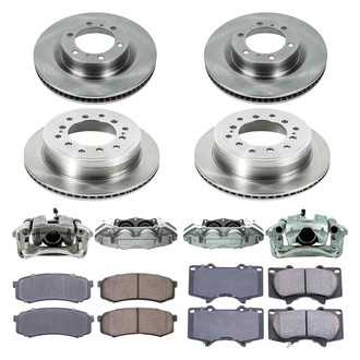 Callahan Brake Parts® - Plain Brake Kit with Calipers