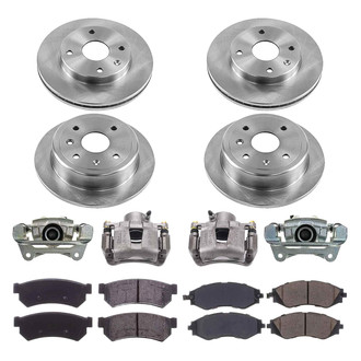 Callahan Brake Parts® - Plain Brake Kit with Calipers