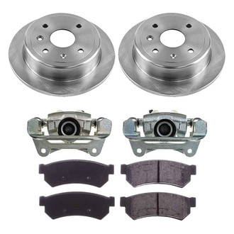 Callahan Brake Parts® - Plain Rear Brake Kit with Calipers