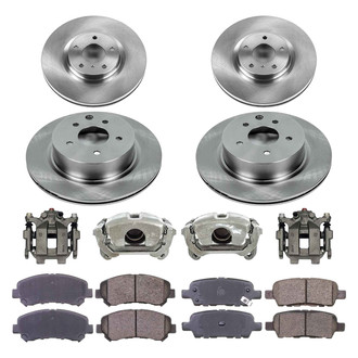 Callahan Brake Parts® - Plain Brake Kit with Calipers