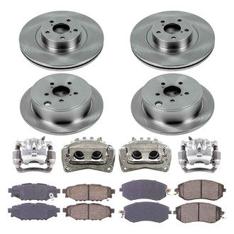 Callahan Brake Parts® - Plain Brake Kit with Calipers