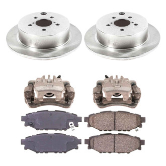 Callahan Brake Parts® - Plain Brake Kit with Calipers