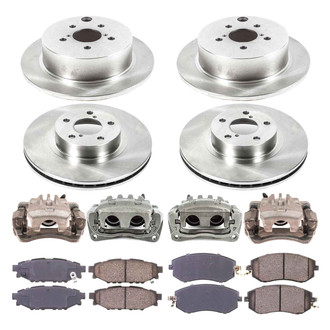 Callahan Brake Parts® - Plain Brake Kit with Calipers