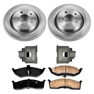 Callahan Brake Parts® - Plain Front Brake Kit with Calipers