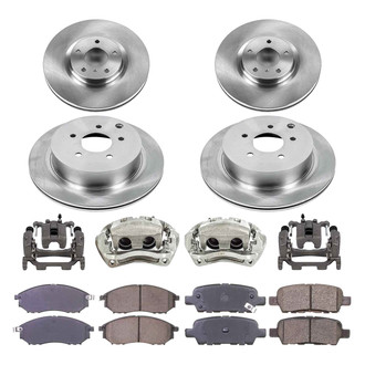 Callahan Brake Parts® - Plain Brake Kit with Calipers