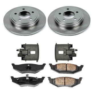 Callahan Brake Parts® - Plain Rear Brake Kit with Calipers