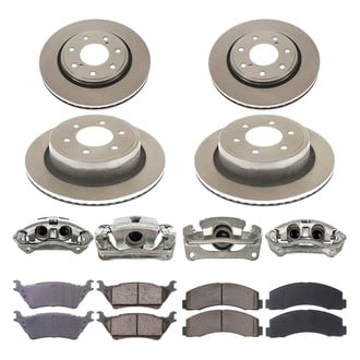 Callahan Brake Parts® - Plain Brake Kit with Calipers
