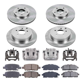 Callahan Brake Parts® - Plain Brake Kit with Calipers